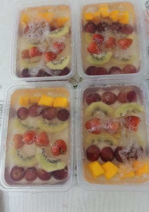 Foto resep Puding Buah Susu