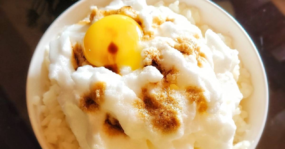 Japanese egg on rice breakfast Recipe by Anitha (Annie) Cookpad