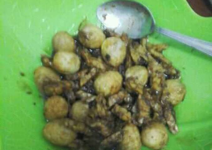 Puyu tempe masak kecap