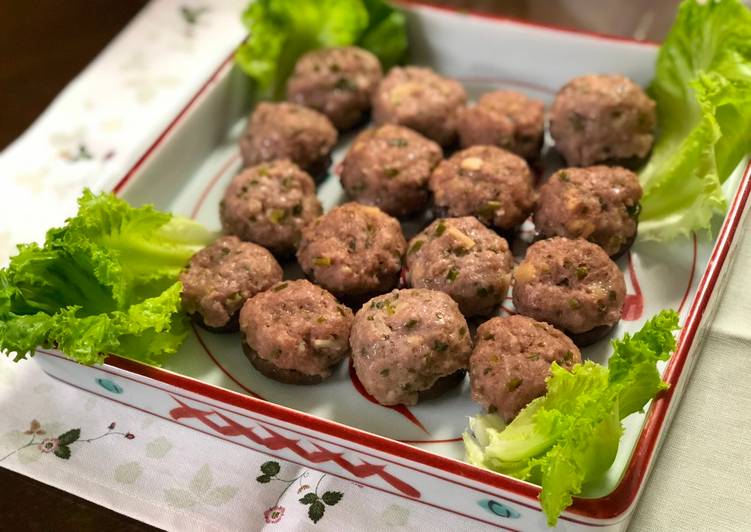 Simple Way to Prepare Quick Pork Dumplings with Shiitake Mushrooms