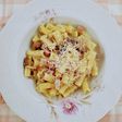 Fideos con crema, jamón y champiñones - One Pot Pasta