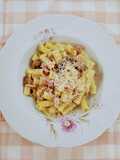Fideos con crema, jamón y champiñones -  One Pot Pasta