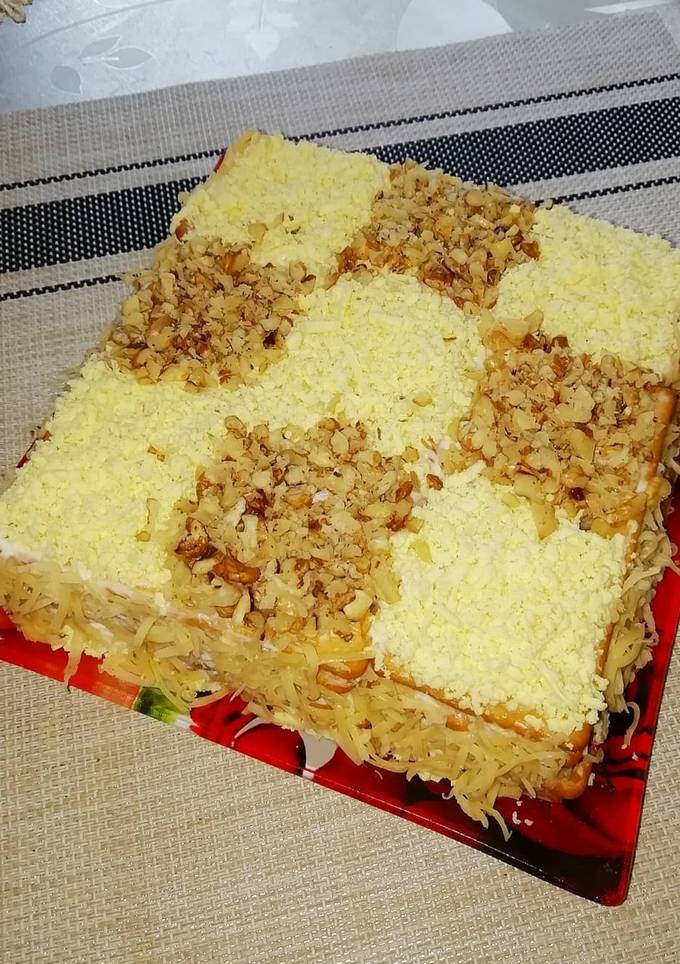 Закусочний торт із крекеру 🥪
