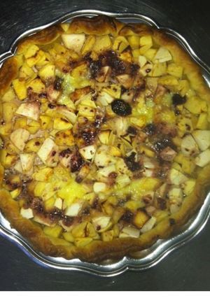 Une photo de Tarte aux pommes et cassis