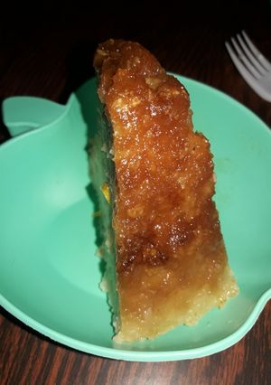 Una foto de Budín de pan y avena 🥧👌
