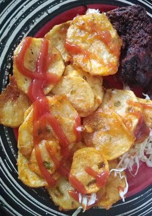 A picture of Homemade bhajias #themechallenge.