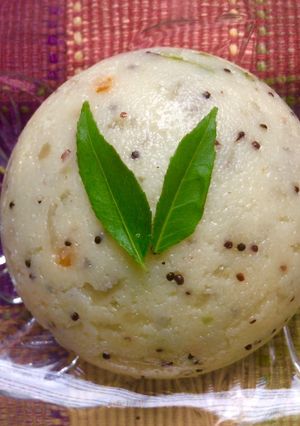 A picture of Chana dal Rava Upma.