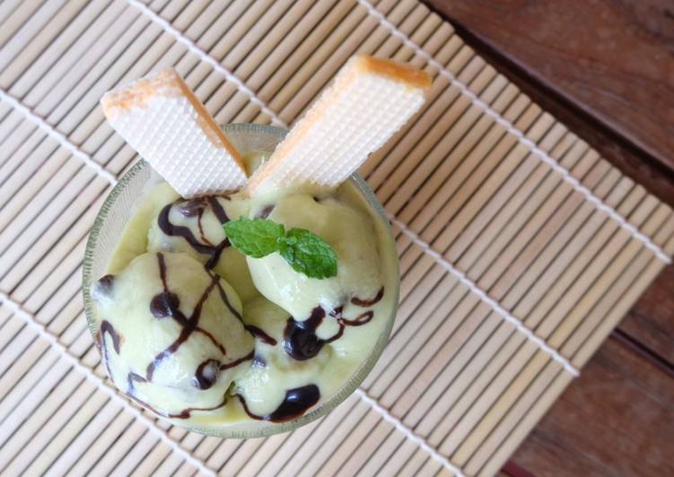Resep Avocado Ice Cream Instan Anti Gagal