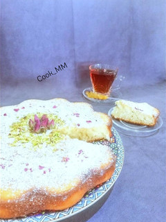 عکسی از دستور کیک هل و گلاب