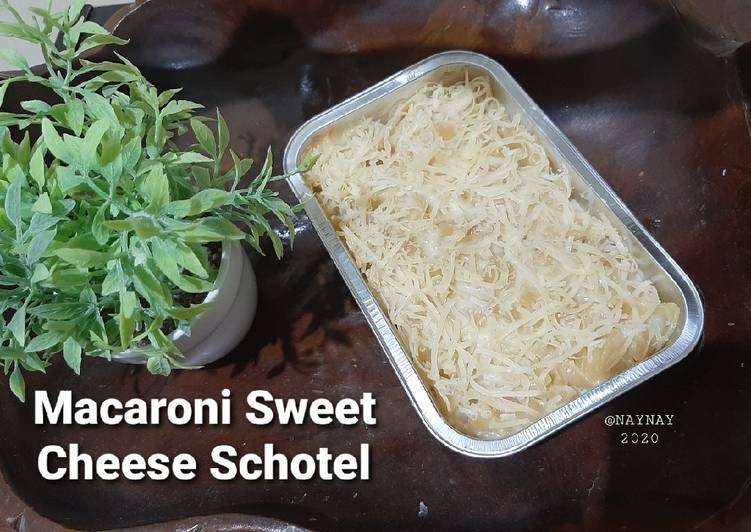 Cara Gampang Menyiapkan Macaroni Sweet Cheese Schotel (Bisa Tanpa Dipanggang) Anti Gagal