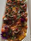 Tiradito cítrico de salmón