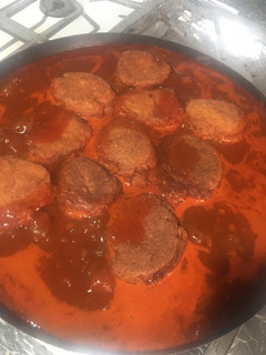 Una foto de Nopales guisados con tortas de Camarón