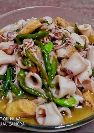 Foto resep Tumis Cumi Cabe ijo sederhana