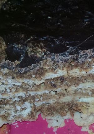 Una foto de Torta de turrón súper fácil