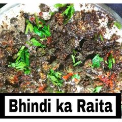 A picture of Bhindi ka raita.