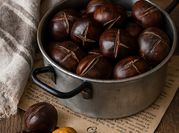 Una foto di castagne lesse