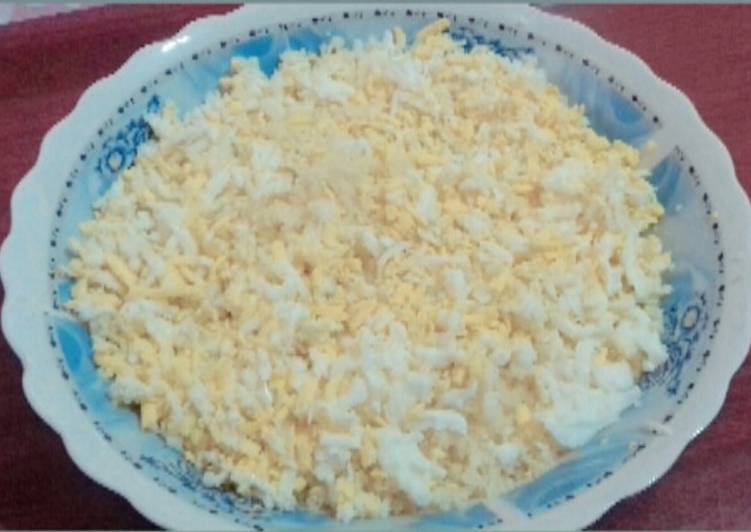 كسكس بالبيض المبشور