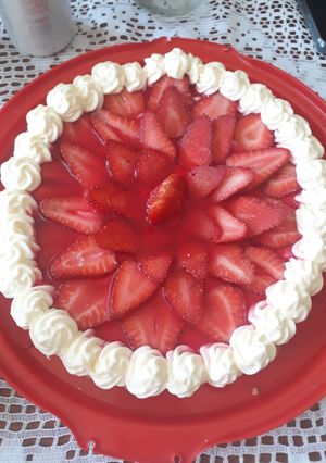 Una foto de Única!! Tarta de frutilla