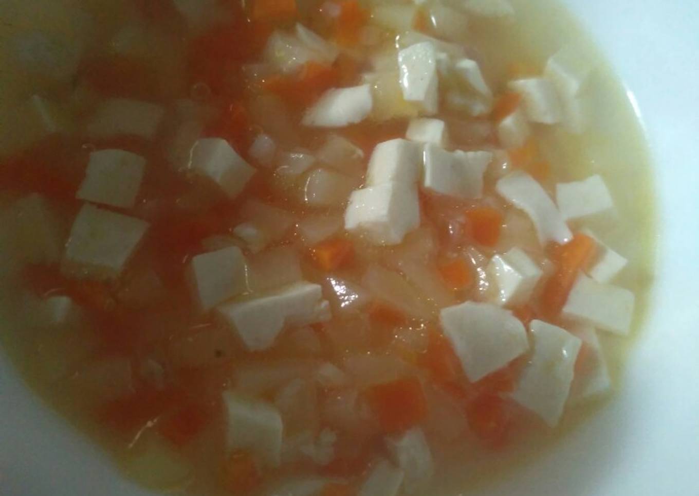 MPASI 9M+ : Sop Ayam Kentang Wortel Tahu