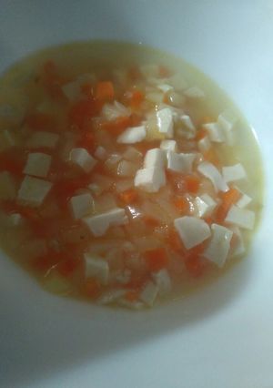 Foto resep MPASI 9M+ : Sop Ayam Kentang Wortel Tahu