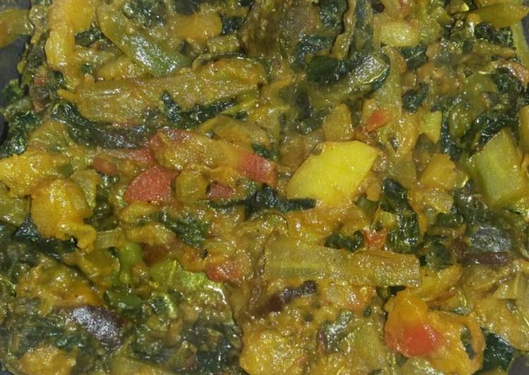 Recipe of Speedy Malabar spinach curry