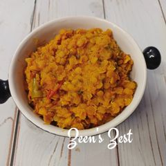 A picture of Microgreens Daal (Lentil Curry).
