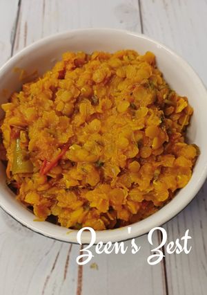 A picture of Microgreens Daal (Lentil Curry).
