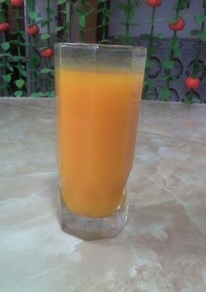 صورة لوصفة عصير الجزر بالمانجو