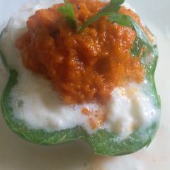 Malai kofta in capsicum bowl A picture of Malai kofta in capsicum bowl.