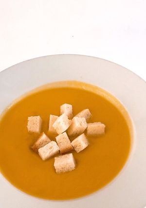 Hình của món Soup bí đỏ (Pumpkim Soup).