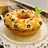 Pastel salado con queso y aceitunas