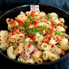 A picture of Yoghurt Pasta Salad.