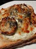 Croque monsieur chèvre miel et fromage mozzarella
