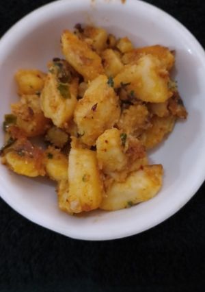 A picture of Jeera aloo.
