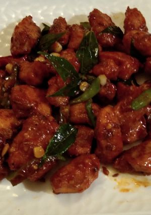 A picture of Chicken 65.
