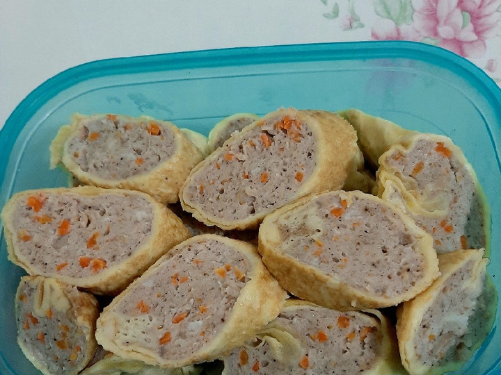 Langkah Mudah untuk Membuat Egg chicken roll Untuk Pemula