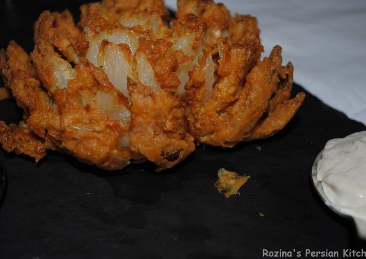 Deep fried blooming onion