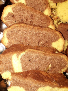 عکسی از دستور کیک دو رنگ