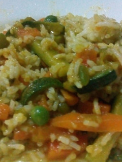 A picture of Mixed vegetable Rice.