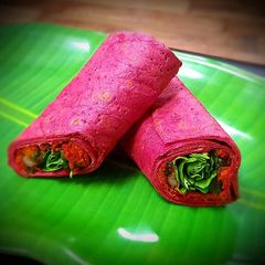 A picture of Vegan Beetroot Wrap.