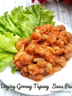 Foto resep Daging Goreng Tepung Saus Padang