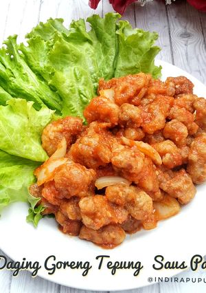 Foto resep Daging Goreng Tepung Saus Padang