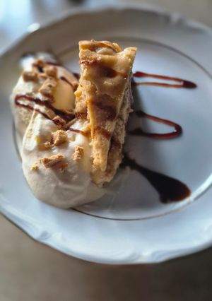 Una foto de Tarta de Queso de Turrón