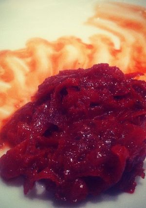 A picture of Beetroot Halva.