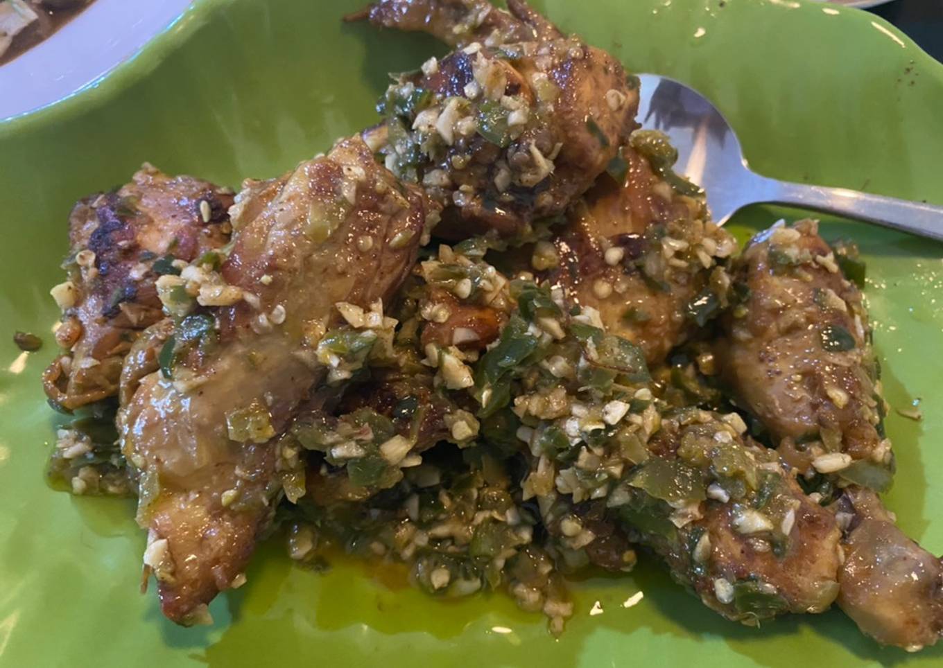 Ayam goreng butter cabe ijo