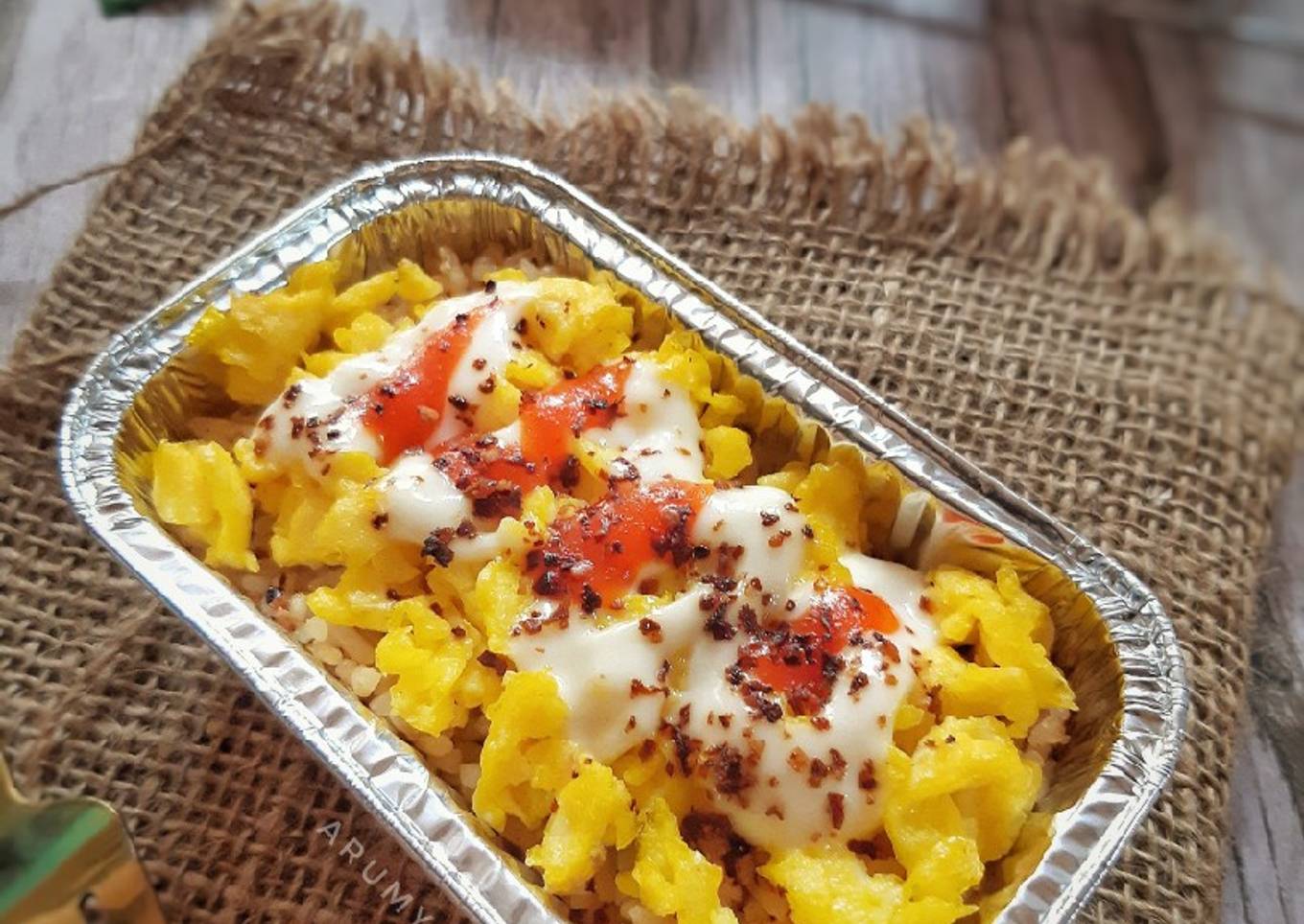 Fried Rice Egg Mentai