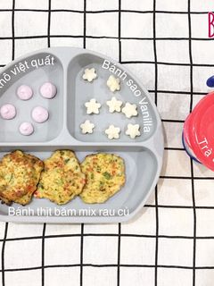 Hình của món BÁNH THỊT BĂM mix RAU CỦ (blw).