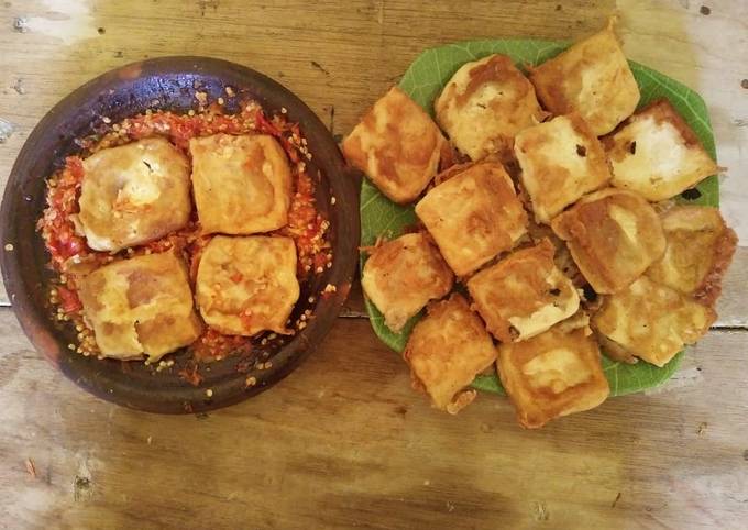 Resep Tahu Crispy Sambal Bawang Geprek Oleh Adelia Fitri Haryanti