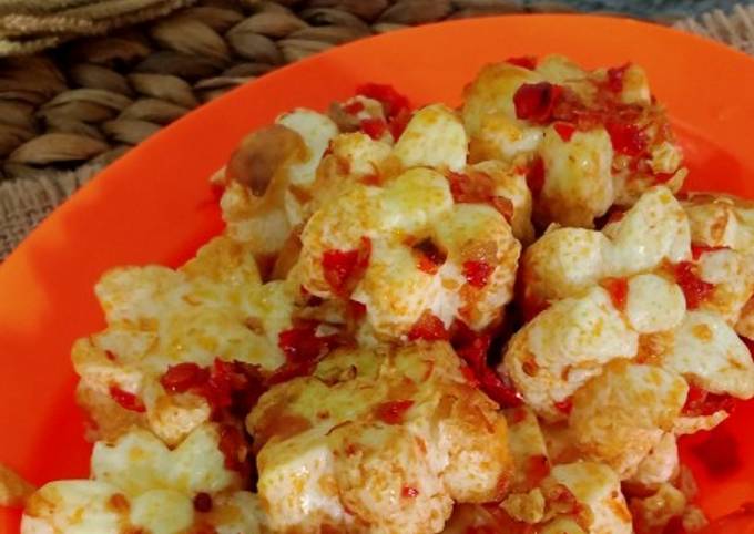 Balado putih telur mawar