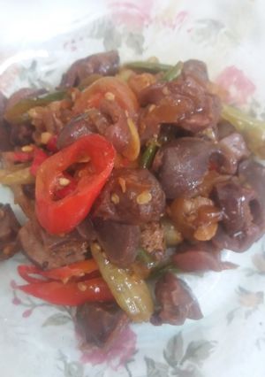 Foto resep Oseng ati ampela cabe ijo